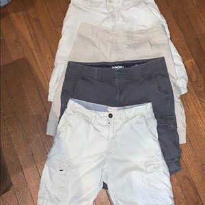 Lot of 4 men's cargo shorts